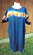 Orange with Blue
