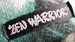 The Zen Warrior label is sewn onto to the brim edge of the beret